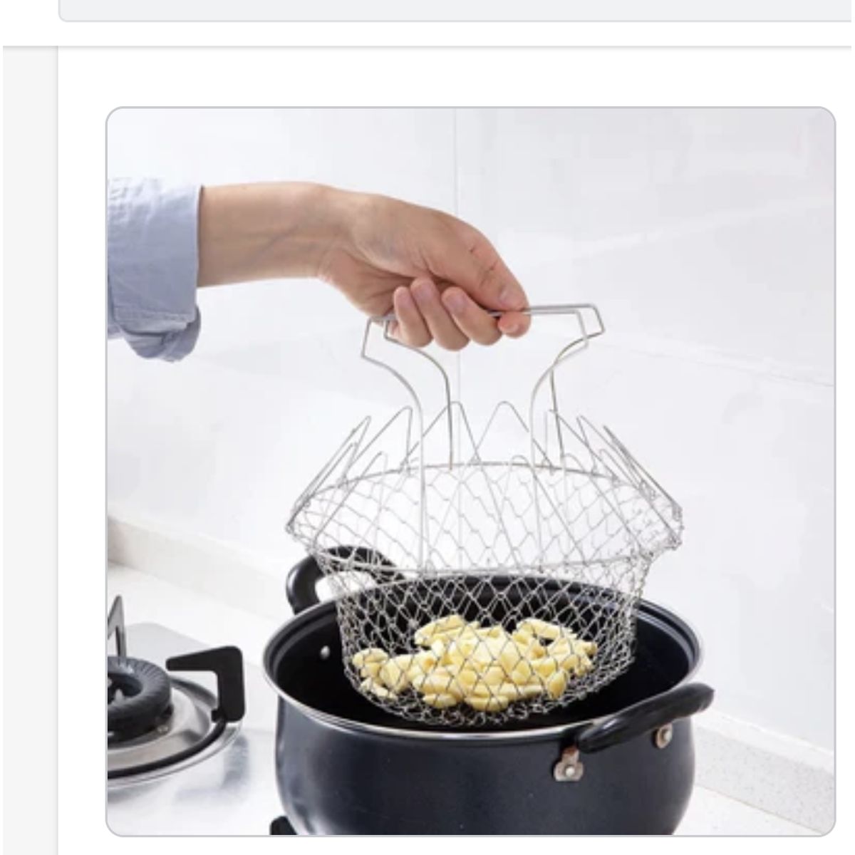 AURELA - Malla Coladora de Acero Inoxidable para Ollas