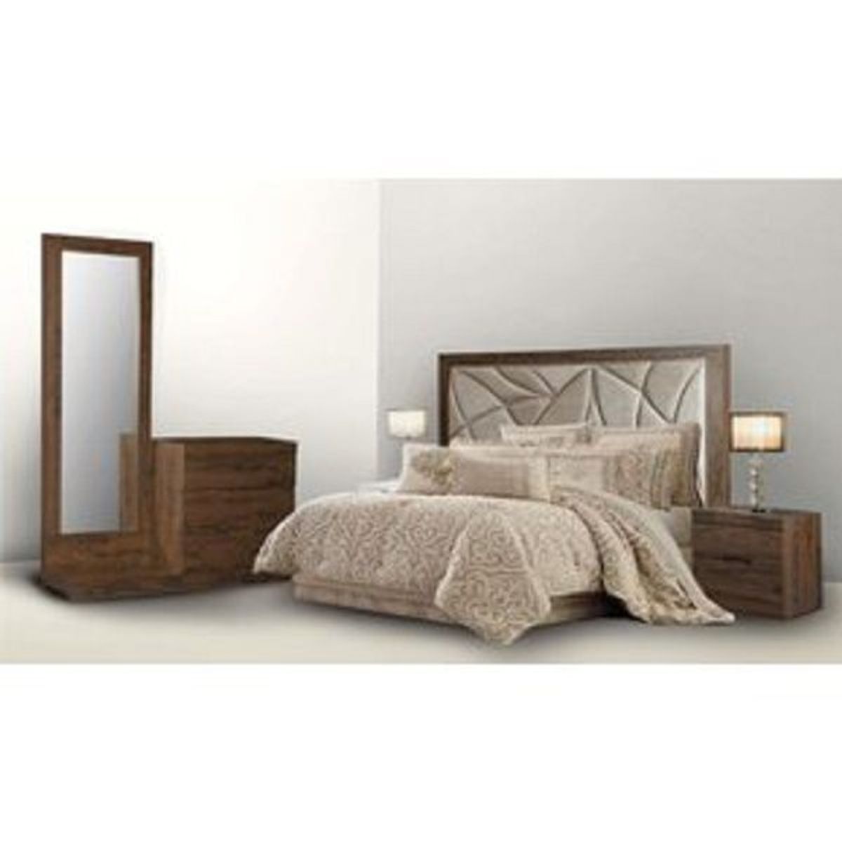 DMUEBLES - Dormitorio 2Plzcabecera2 Veladorescomodaespejo Catherine.