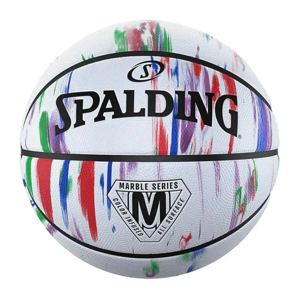 SPALDING - PELOTA PARA BASKET SPALDING MARBLE GOMA BLANCO 7