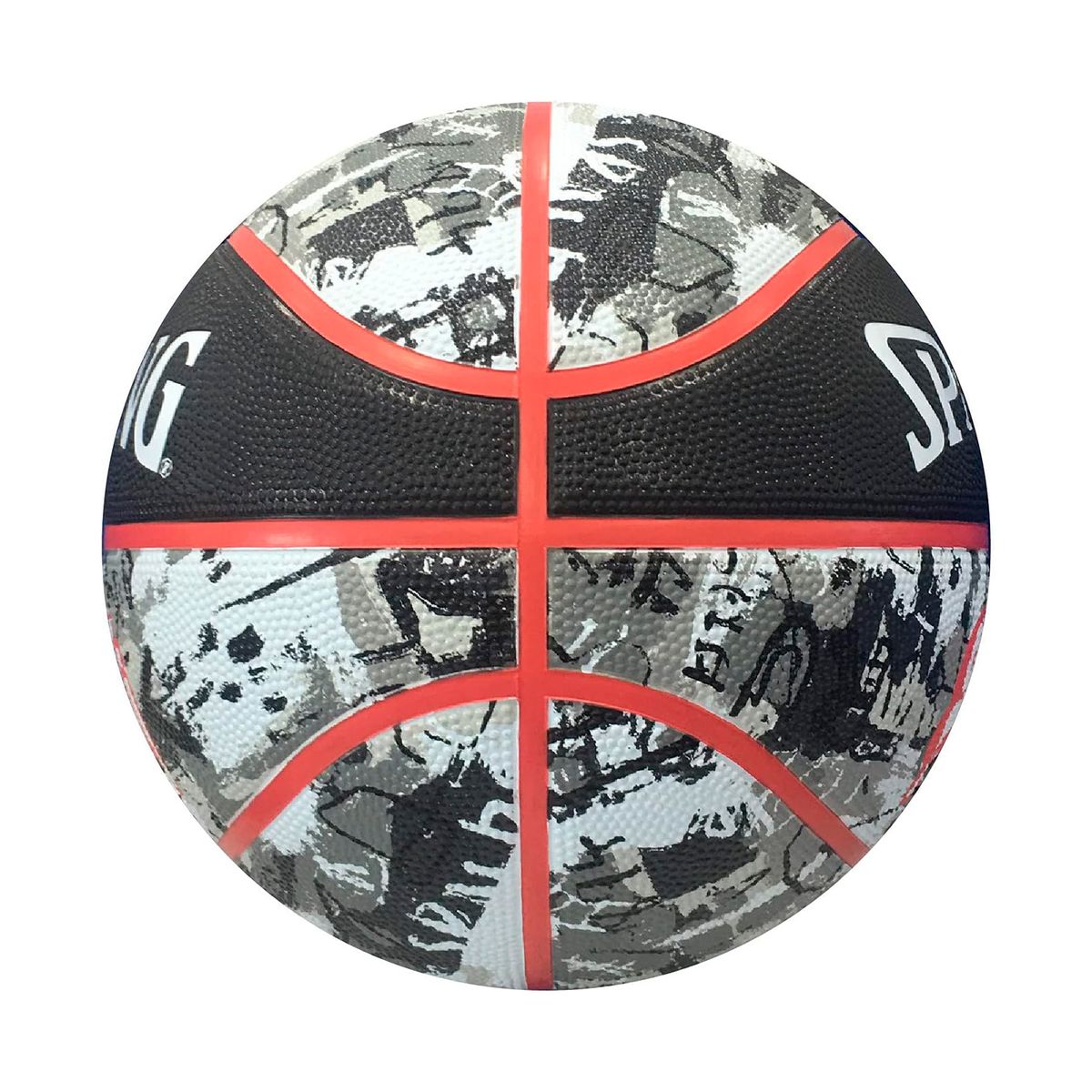 SPALDING - PELOTA DE BÁSKET SPALDING GRAFFITI GRIS/ROJO 7