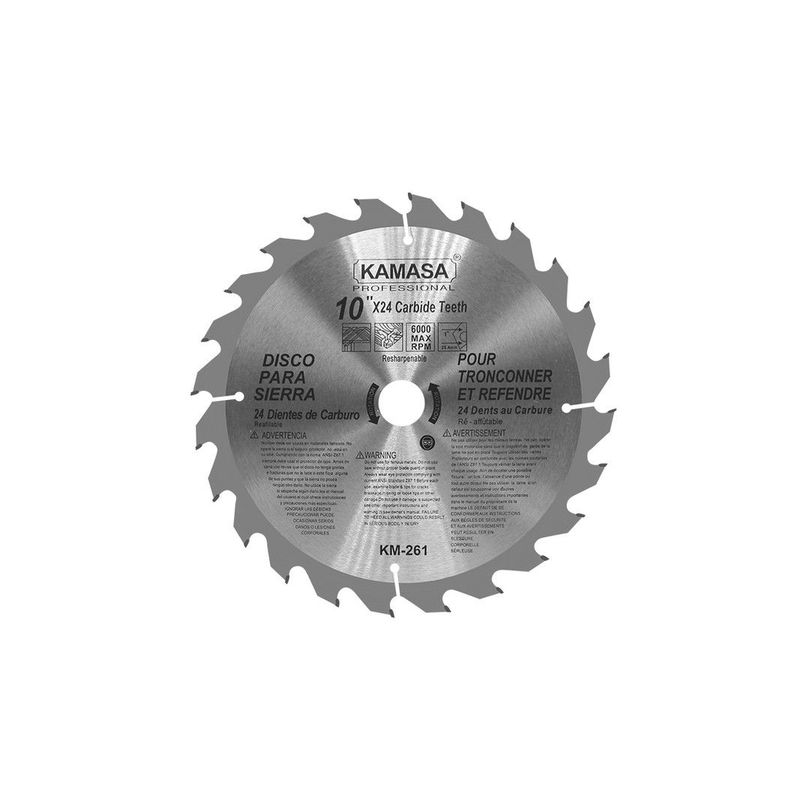 KAMASA - DISCO PARA SIERRA 10 " X 24 T KAMASA