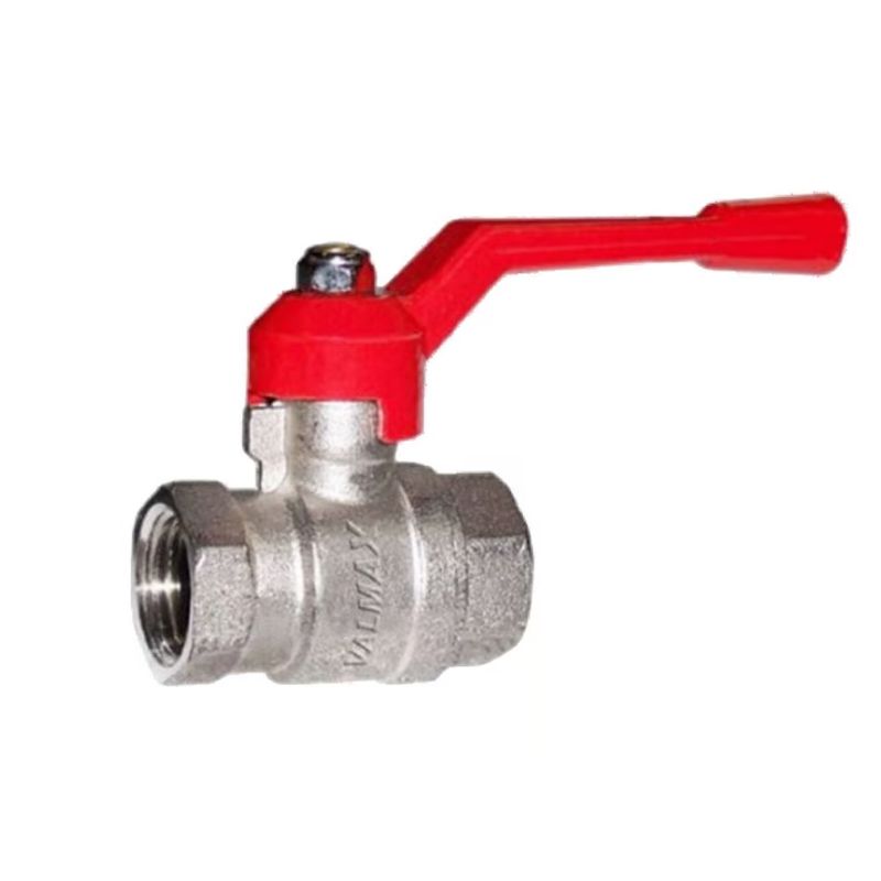 VALMAX - Válvula de Bola Esférica Valmax 1/2"  -   Cromada / Roja