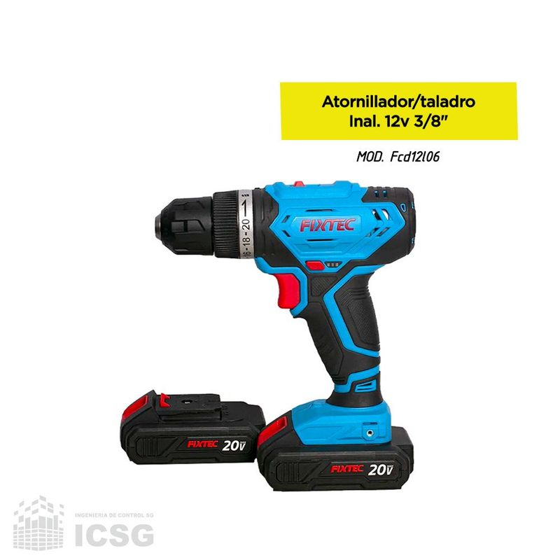 GENERICO - Atornillador Taladro Inalámbrico 12V y accesorios