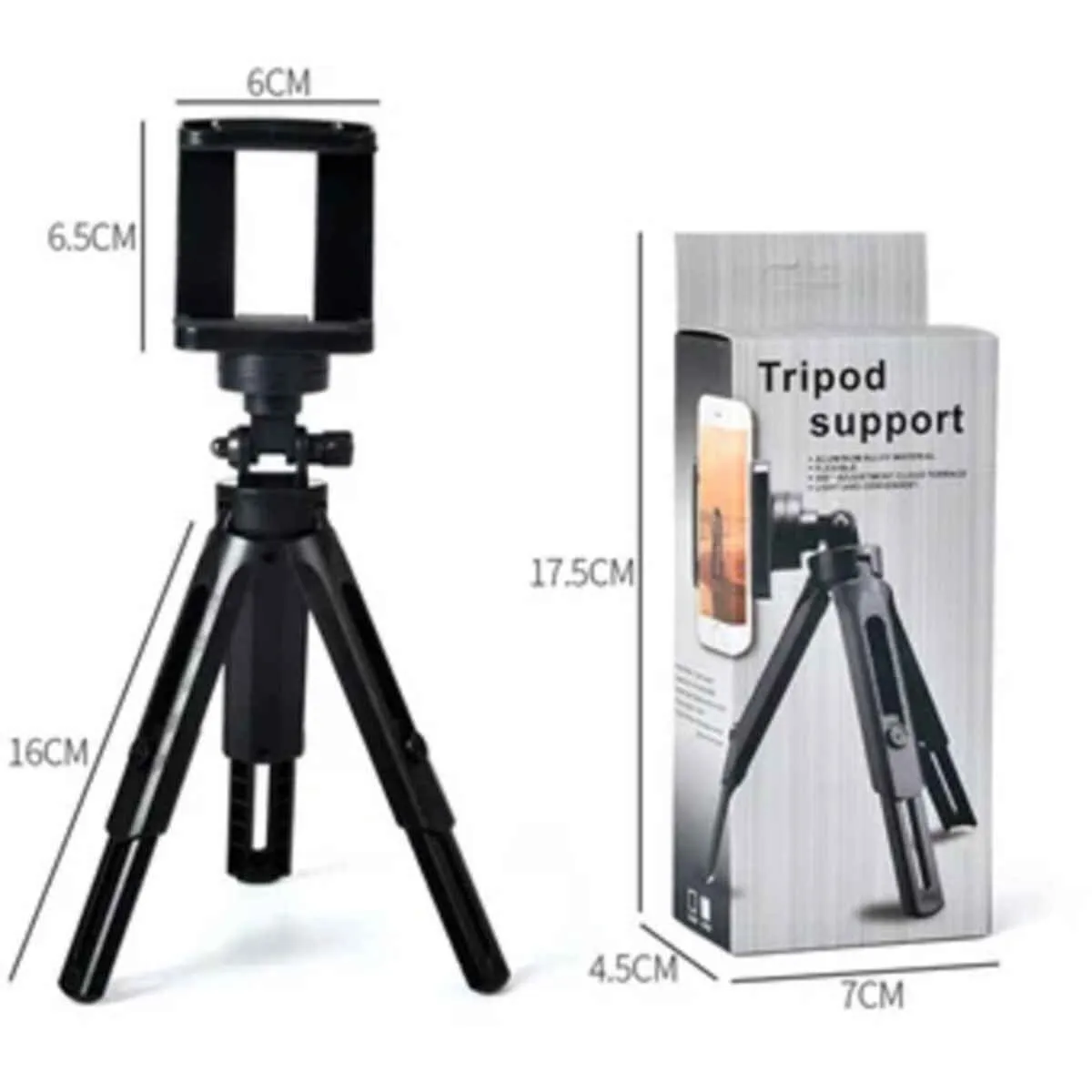 GENERICO - Mini Trípode Soporte Para Celular 360°