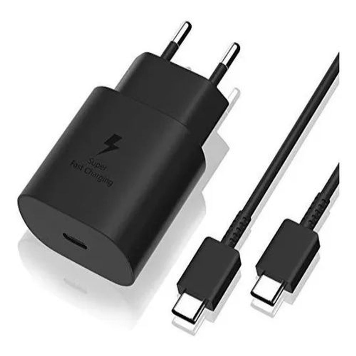 SAMSUNG - Cargador Samsung 25W Con Cable - Negro