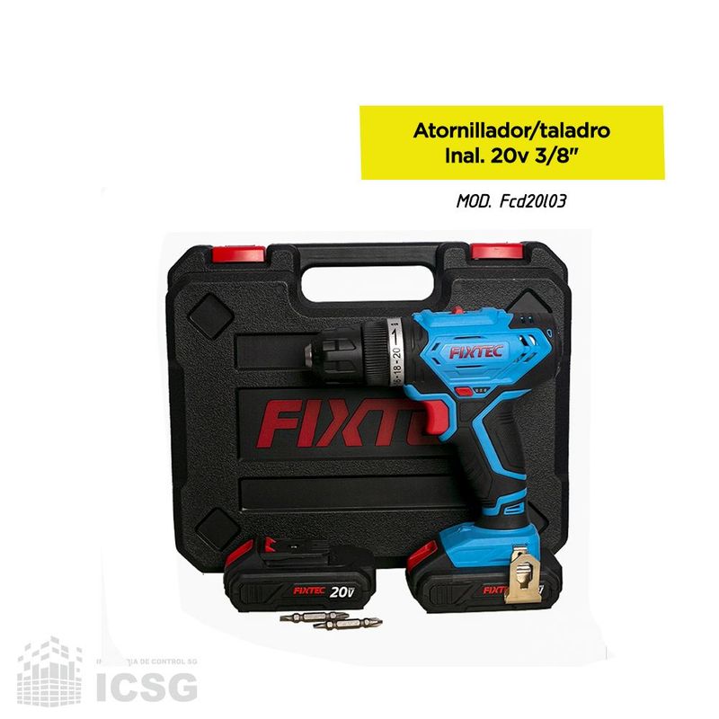 GENERICO - Atornillador Taladro Inalámbrico 20V y accesorios
