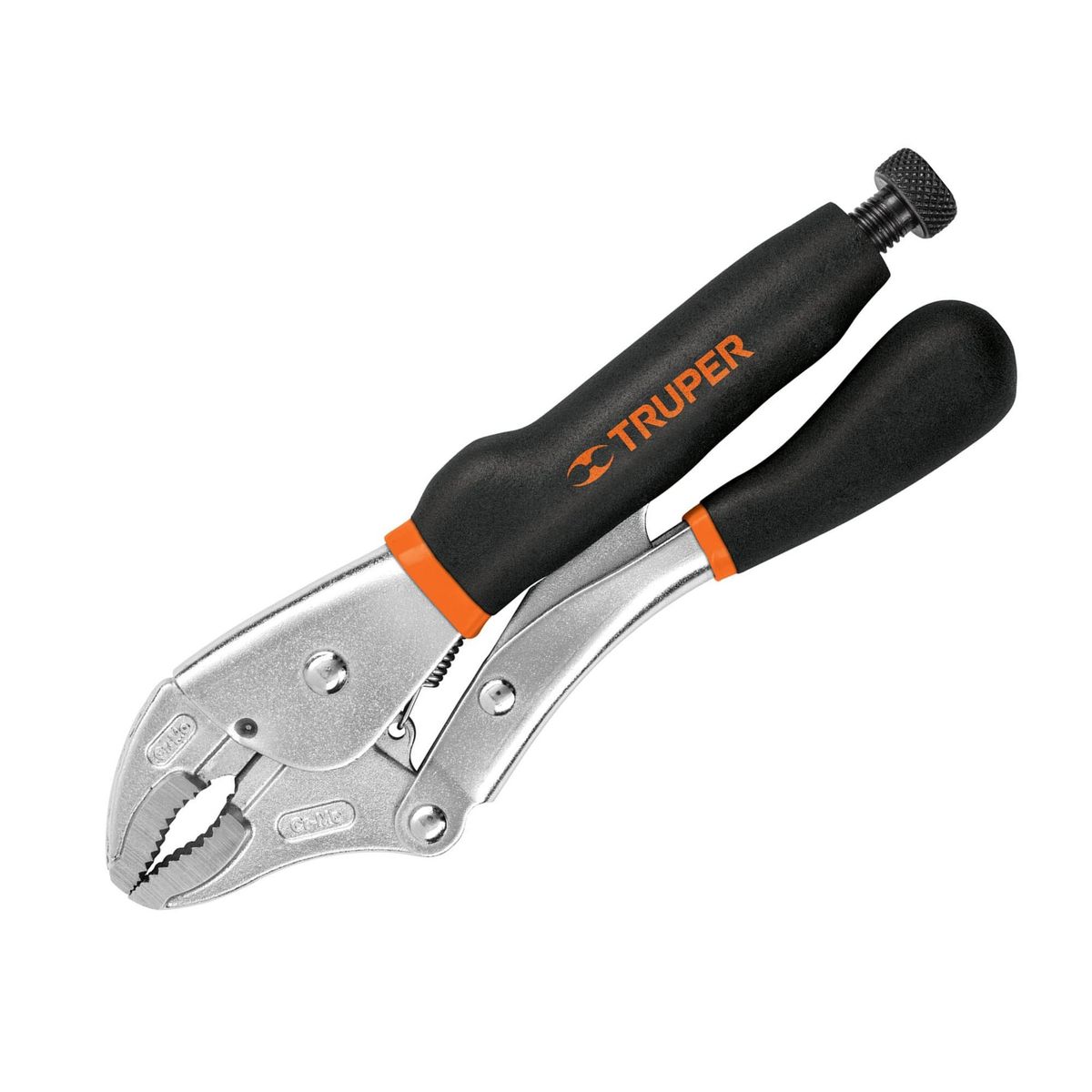 TRUPER - Alicate de presion 10Pulg mordaza curva mango de vinil truper