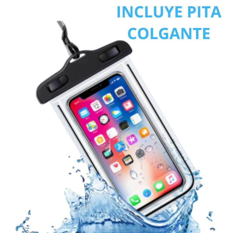 IMPORTADO MC - Protector de Agua Celular Funda Acuatica Case Color Neutro