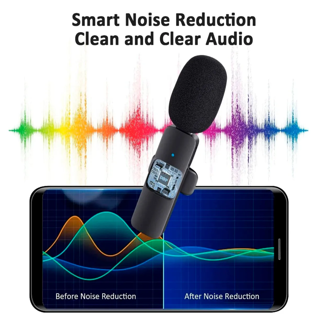 GENERICO - MICROFONO INALAMBRICO SOLAPERO K9 Lightning