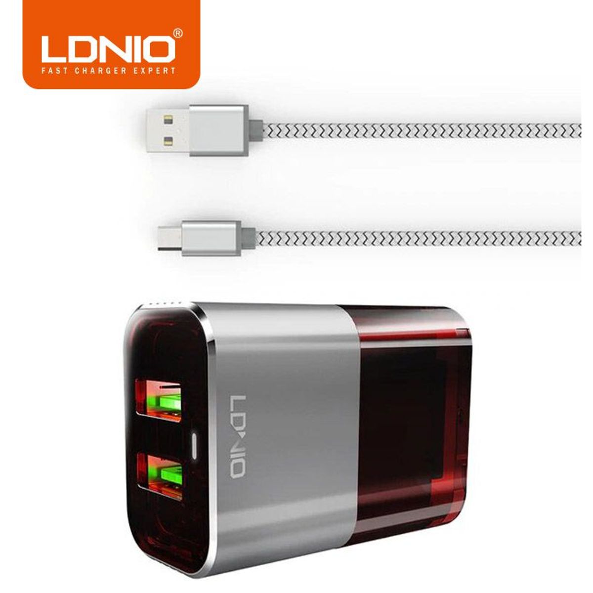 GENERICO - Cargador de pared con puerto usb y carga rápida