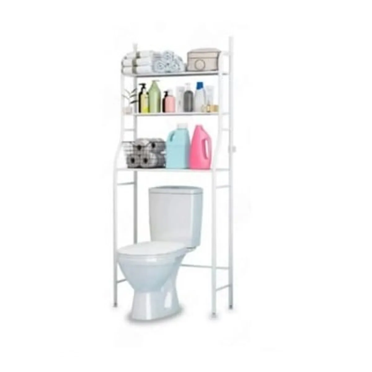 GENERICO - Organizador Estante Baño 3 Niveles Acero Multiuso