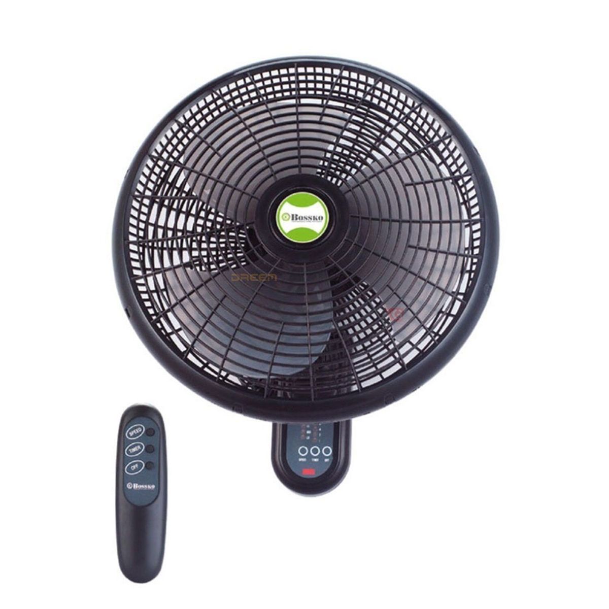 BOSSKO - Ventilador de Pared 3Vel 80W BK-8210PD