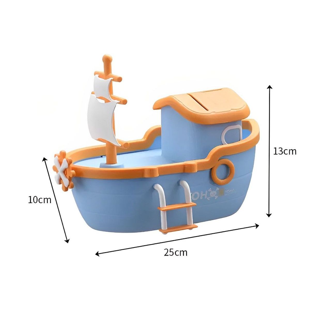 INSPIRA MARKET - Juego Alcancía Estilo Barco Pirata