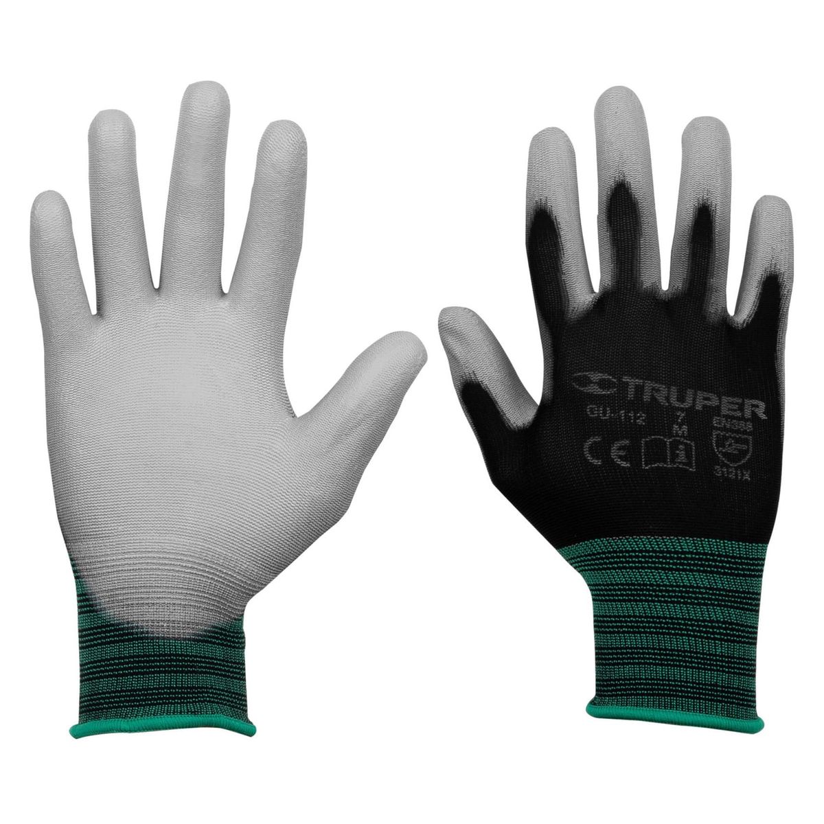 TRUPER - Guantes de nylon puliuretano talla M Truper