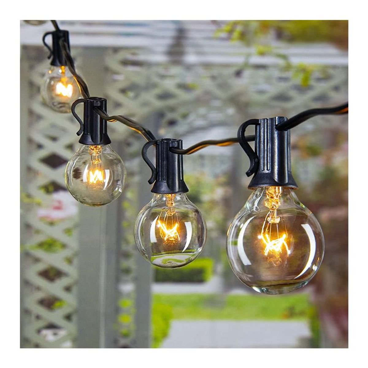 GENERICO - Luces Guirnaldas Led 25 Focos 15Metros Para Jardín Exterior SOLAR