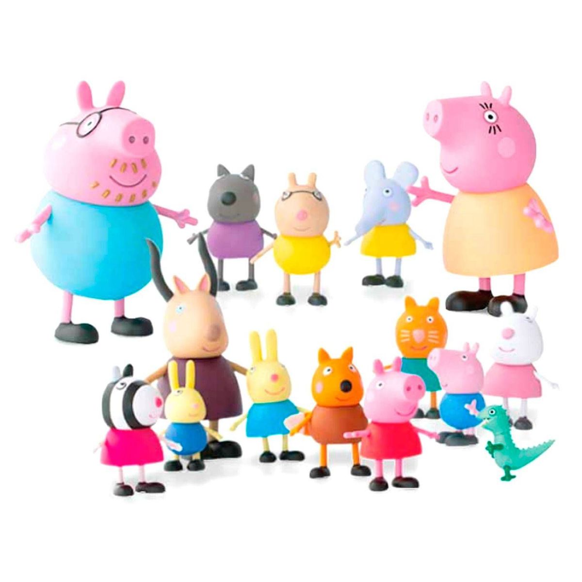 GENERICO - Set De Peppa Pig 15 Personajes