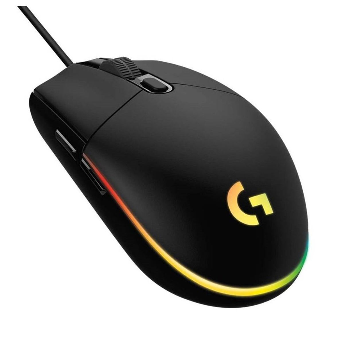LOGITECH - MOUSE LOGITECH G203 LIGHTSYNC OPTICAL 8000 DPI RGB BLACK