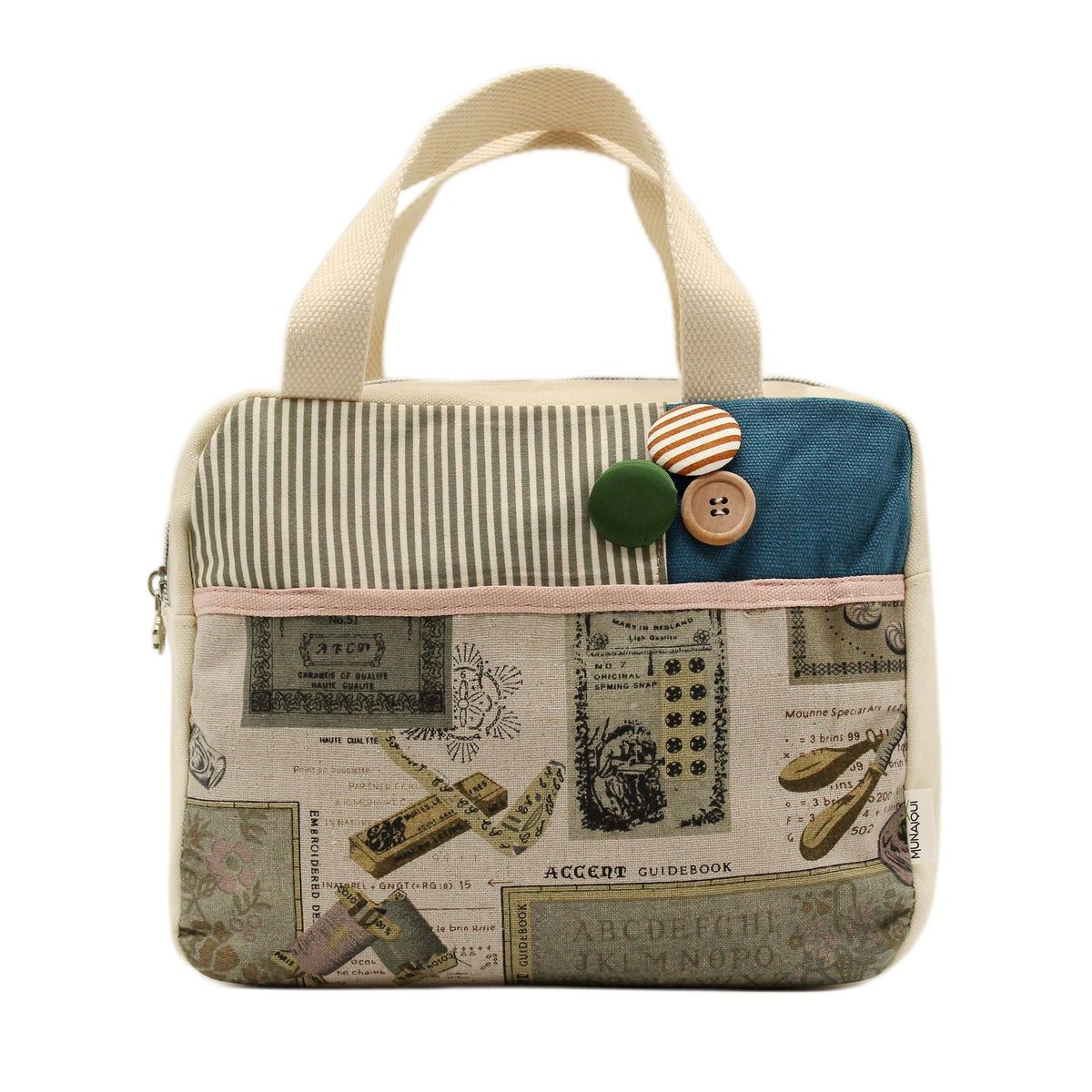 MUNAIQUI - Bolso Munaiqui Modelo Carta Natal de lona algodonada