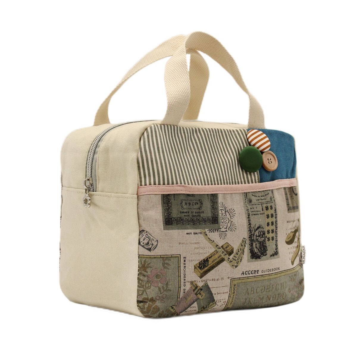 MUNAIQUI - Bolso Munaiqui Modelo Carta Natal de lona algodonada