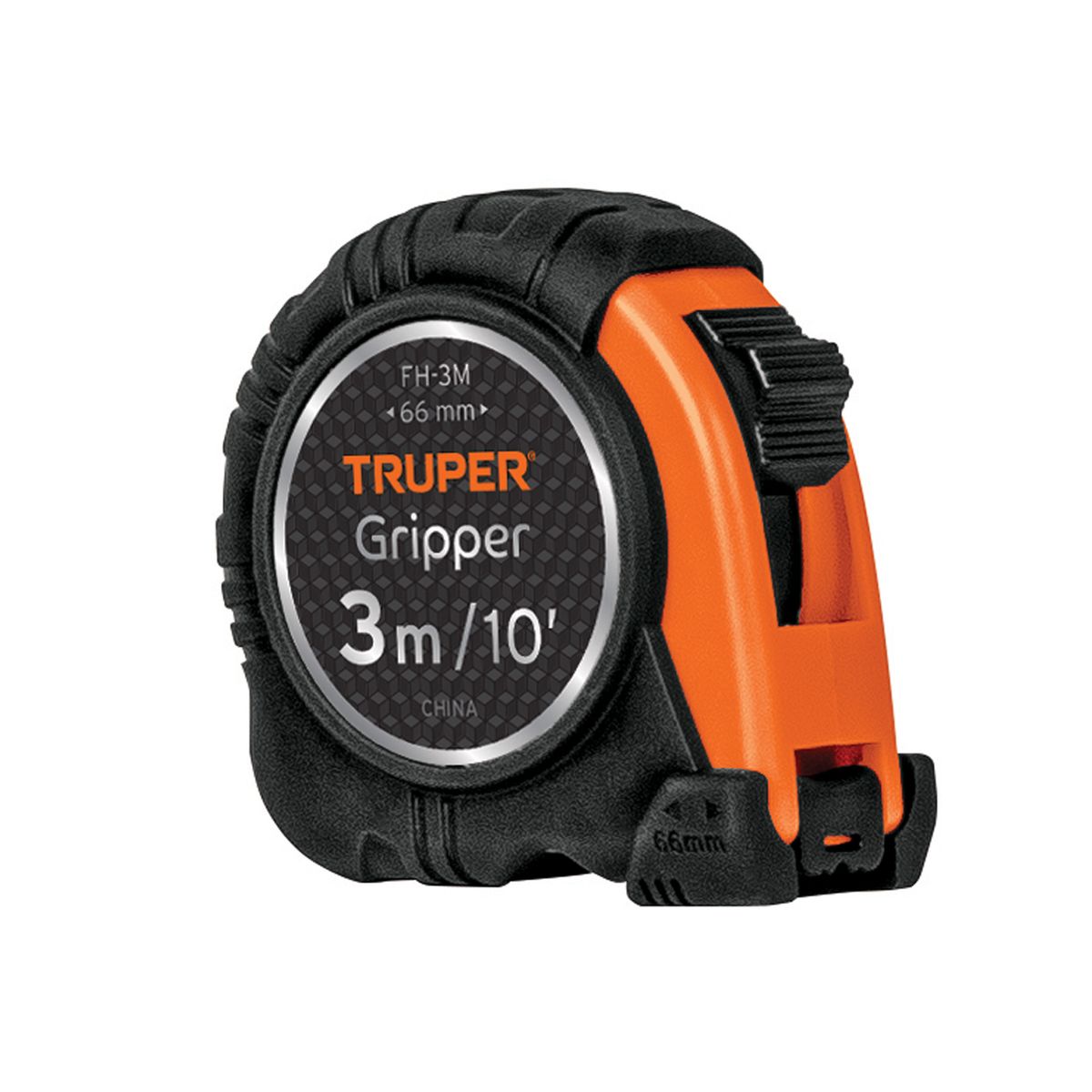 TRUPER - Wincha Gripper Contra Impacto 3 mts 14577 Truper - Negro / Naranja