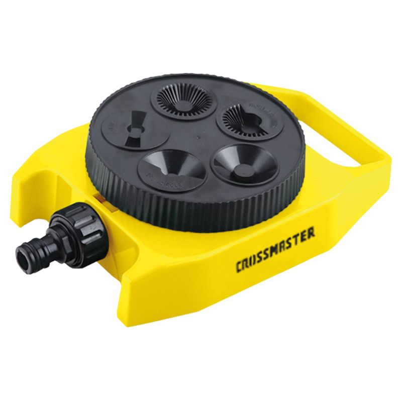 GENERICO - Aspersor Giratorio 5 Patrones 9937925 Crossmaster - Amarillo