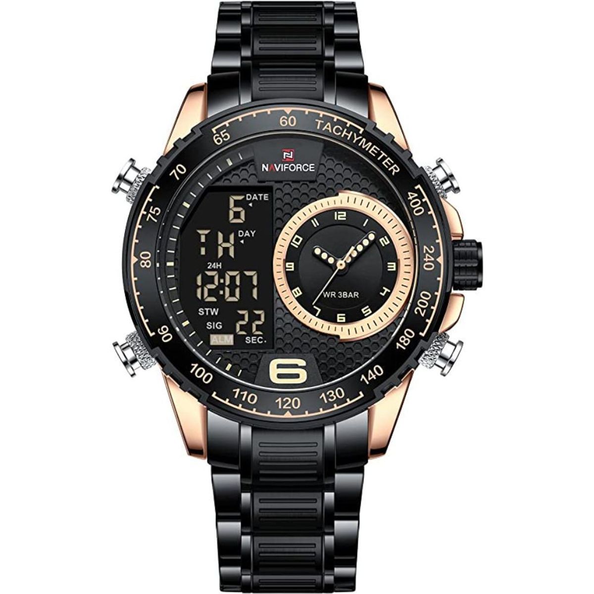 NAVIFORCE - Reloj Naviforce NF9199 Analógico y Digital de Acero