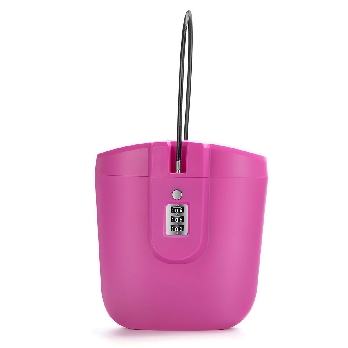 S/M - Caja de Seguridad Portátil con Clave de Combinación - FUCSIA