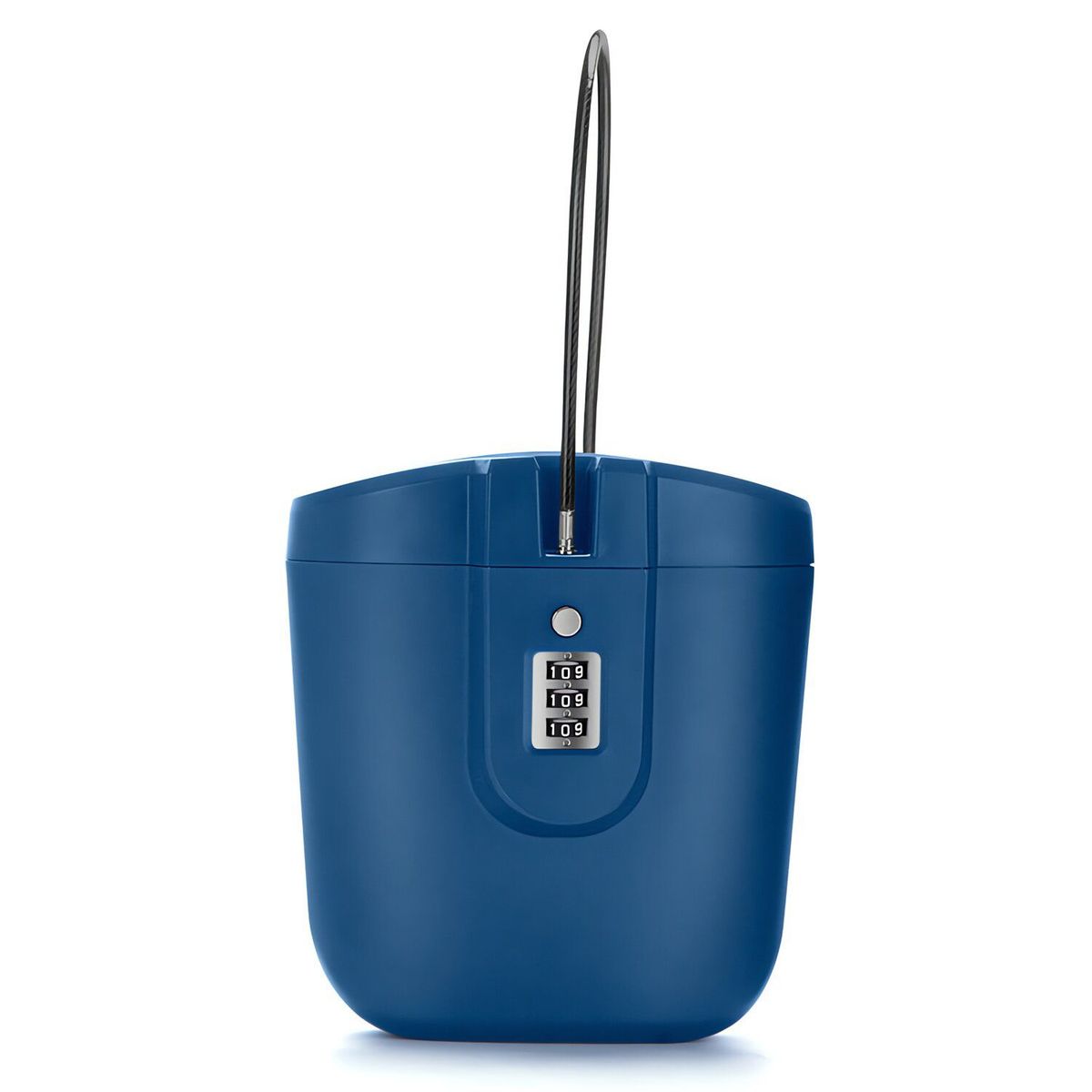 S/M - Caja de Seguridad Portátil con Clave de Combinación - AZUL