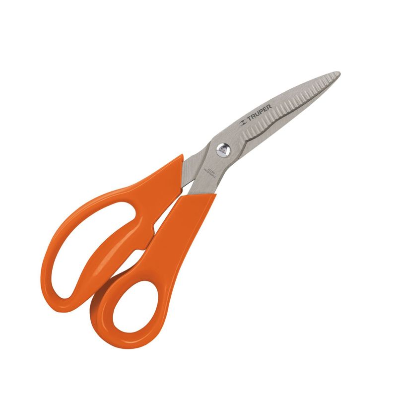 TRUPER - Tijera  cuchillas dentadas 8 Pulg acero inoxidable  truper
