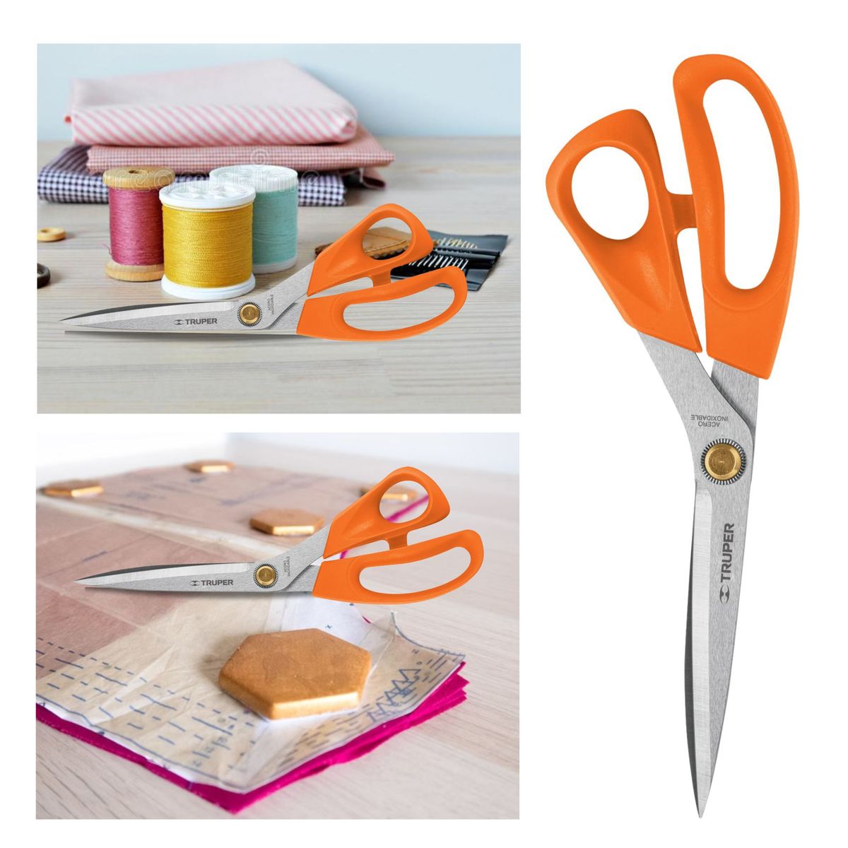 TRUPER - Tijera de costura 10Pulg acero inoxidable Truper
