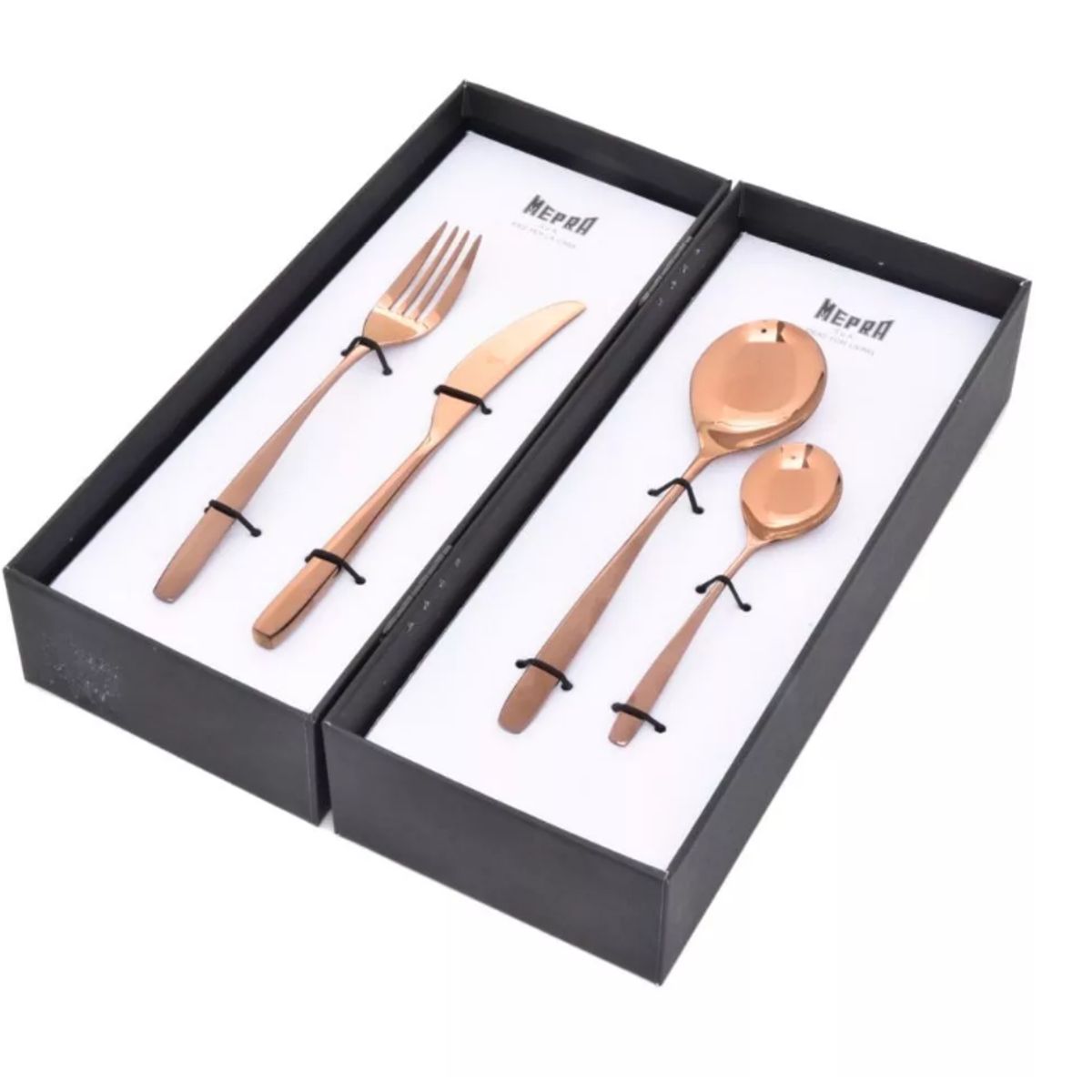 MEPRA - SET CUBIERTOS LUJO 20 PZS BRONCE MARCA MEPRA S.P.A - ITALIANO