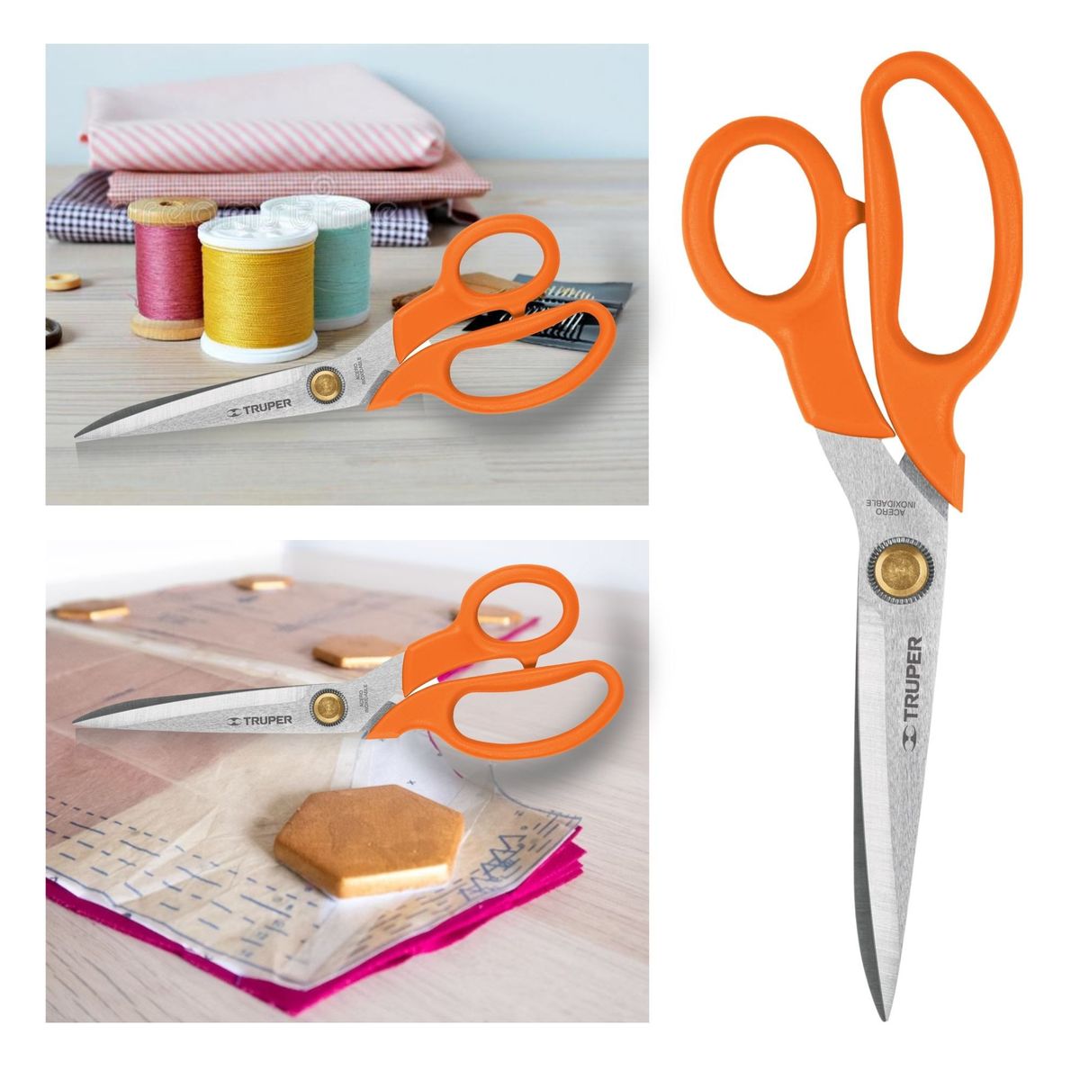 TRUPER - Tijera para costura 8-12Pulg acero inoxidable Truper
