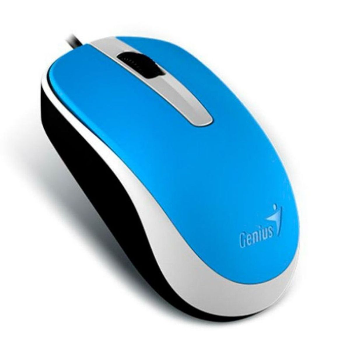 GENIUS - Mouse Genius Dx 110 Azul Cableado Usb Optico Pc Laptop