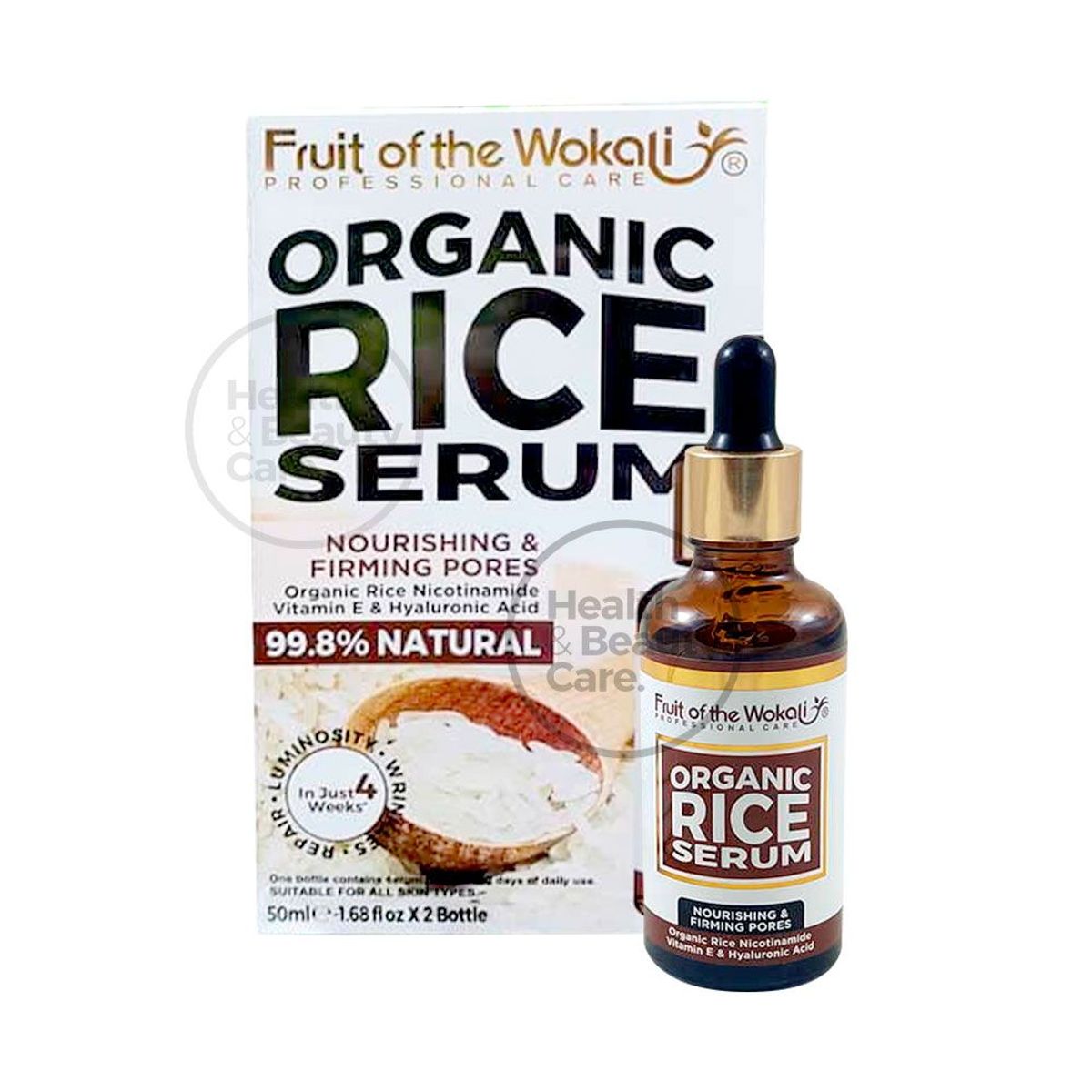 WOKALI - SERUM DE ARROZ ORGÁNICO FRUIT OF THE WOKALI - 2 BOTELLAS 50 ML C/U.