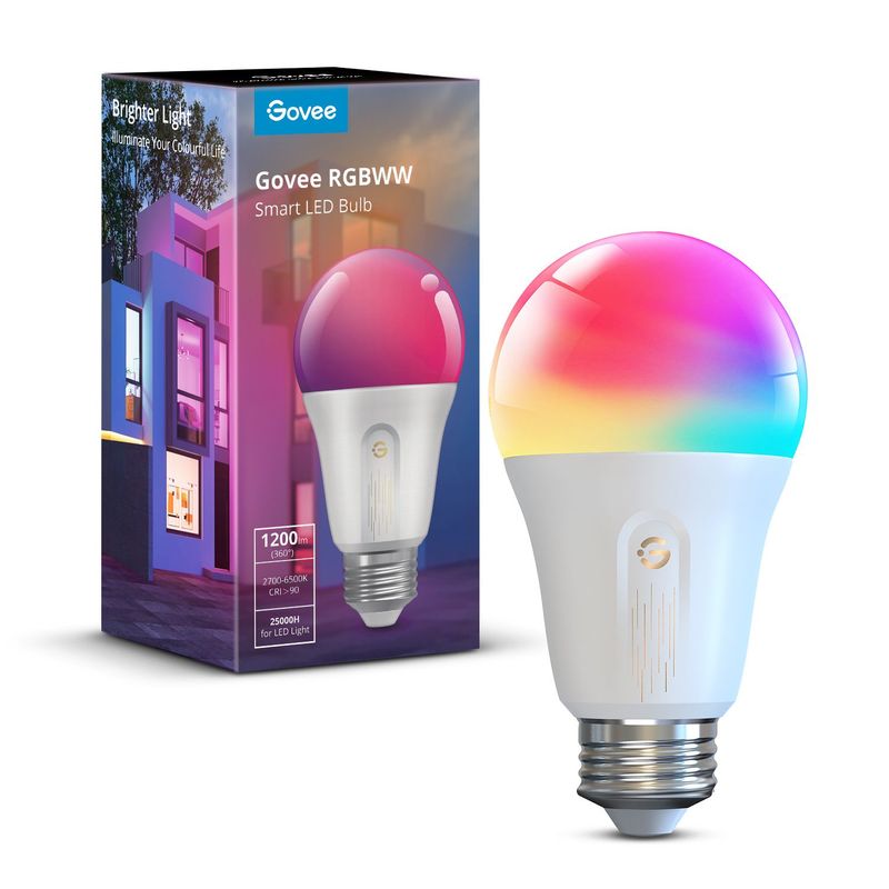 GOVEE - Foco Inteligente Govee RGBWW 1200 Lúmenes Alexa Google Home
