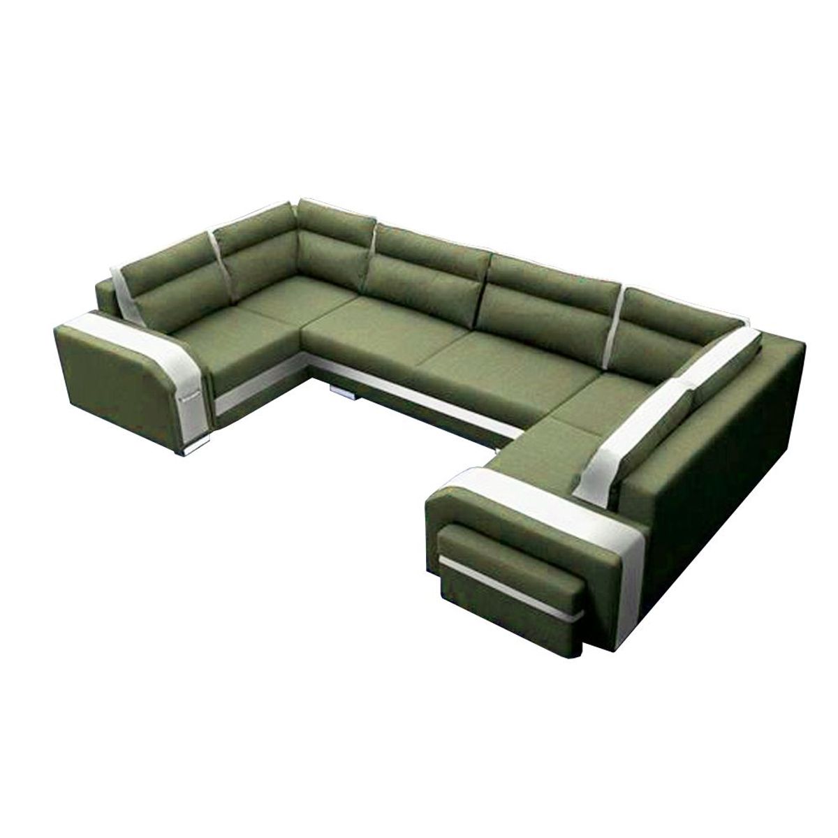 HOME PREMIUM - Seccional  Anastasia + Puff Verde.