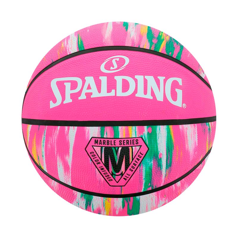 SPALDING - PELOTA PARA BASKET SPALDING MARBLE GOMA FUCSIA  6