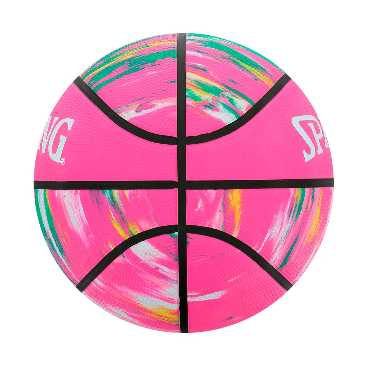 SPALDING - PELOTA PARA BASKET SPALDING MARBLE GOMA FUCSIA TALLA 6