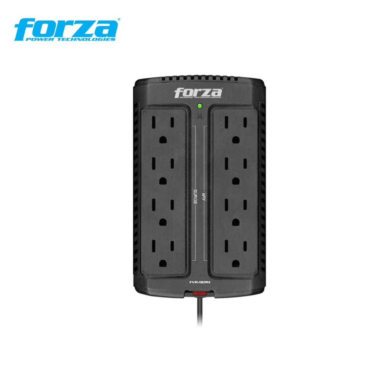 FORZA - Estabilizador de voltaje 08 tomas 900VA/450W - Forza