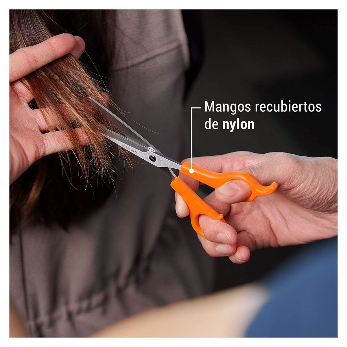 TRUPER - Tijera estilista peluquería 6Pulg acero inoxidable truper