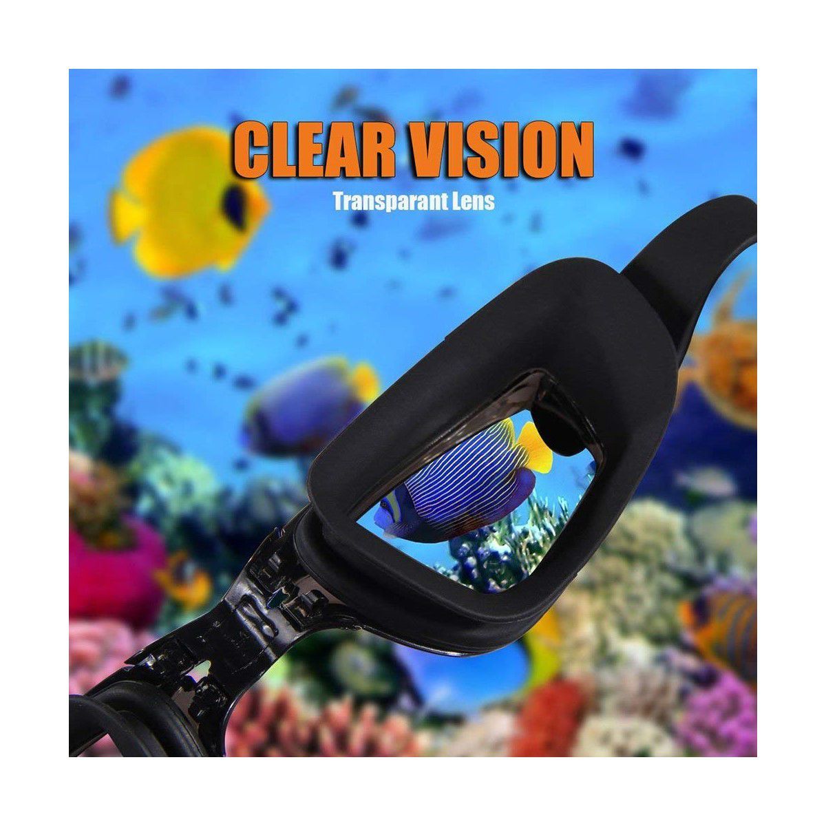 GENERICO - Lentes Natación Full HD  Antiniebla Protección UV Rosado