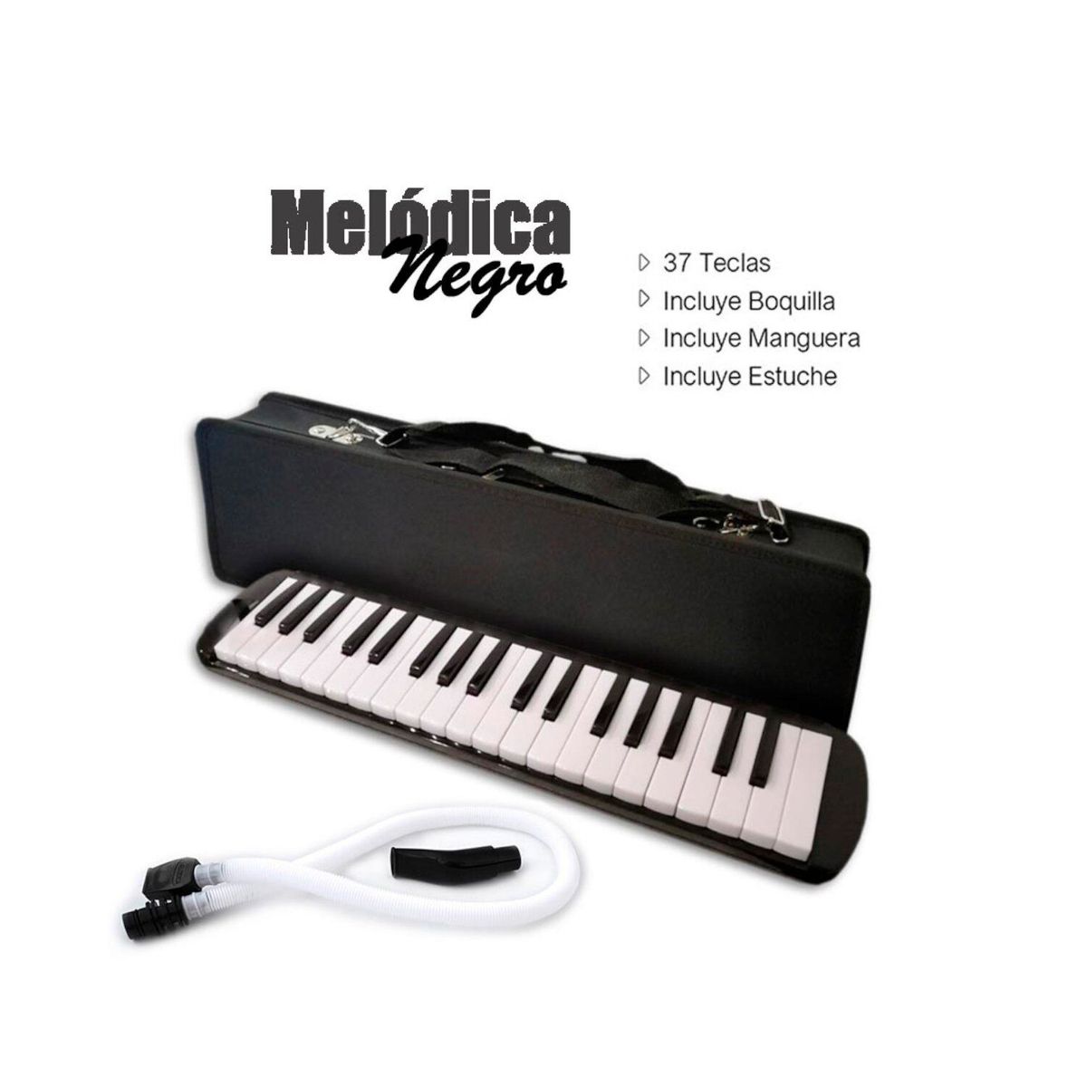 MELODY - MELÓDICA 3 OCTAVAS CON ESTUCHE RÍGIDO NEGRO