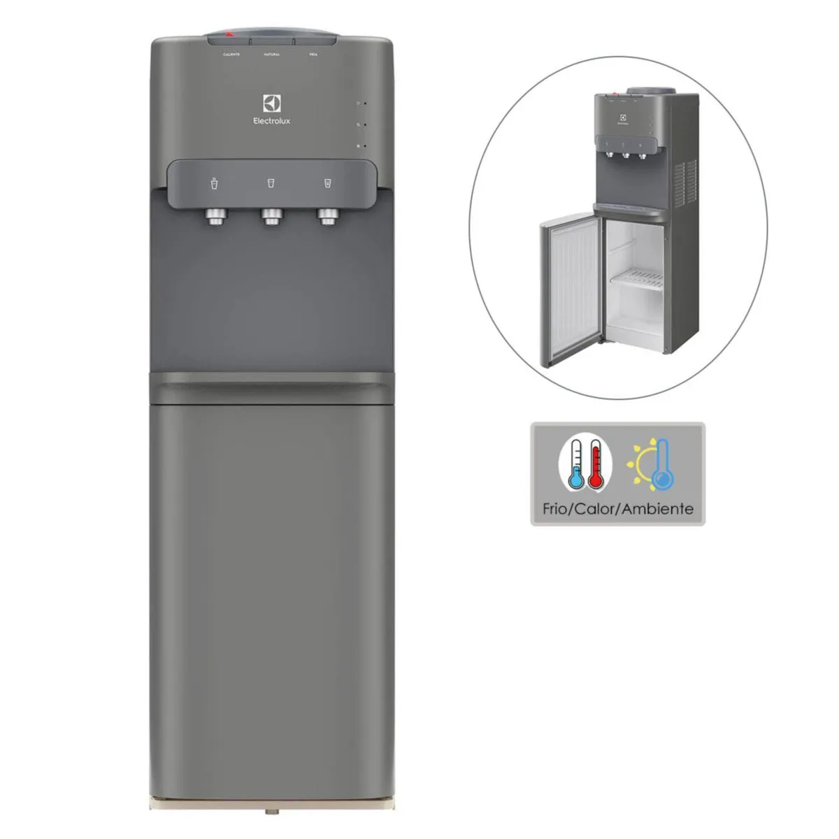 ELECTROLUX - Dispensador de Agua FrioCalor Bidon arriba