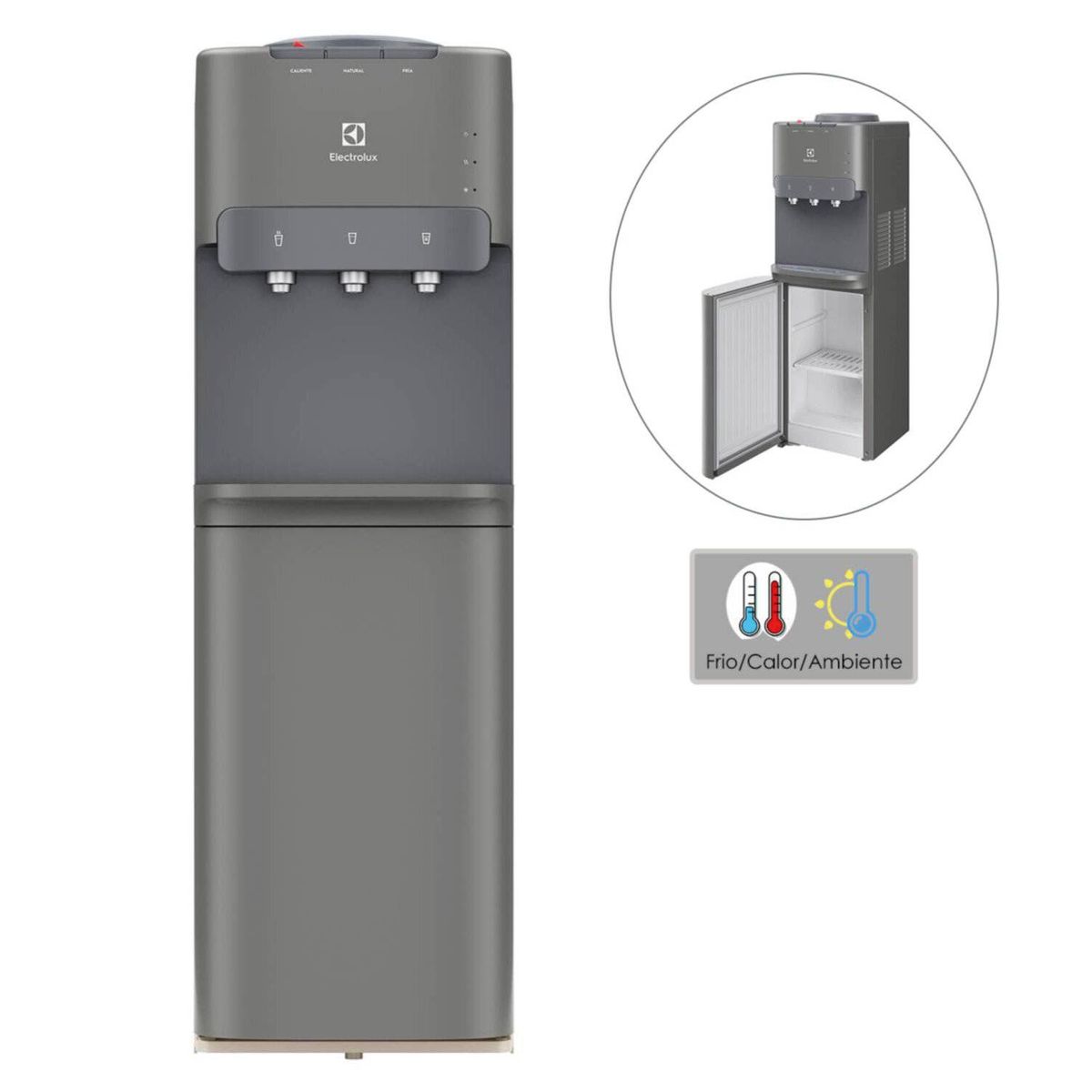 ELECTROLUX - Dispensador de Agua FrioCalor Bidon arriba