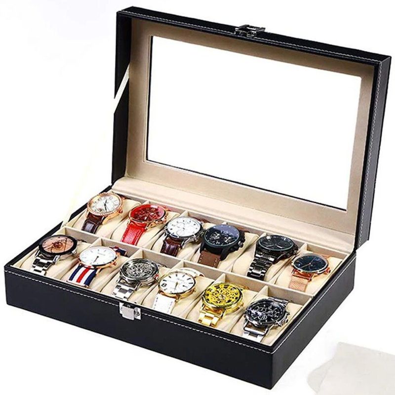 GENERICO - Organizador Porta Relojes X12 Biocuero