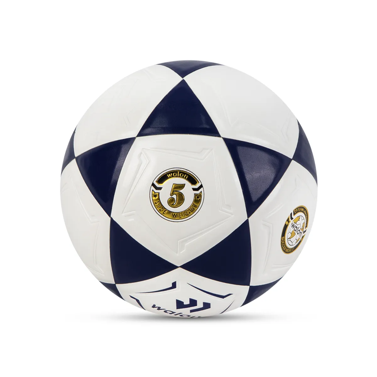 GENERICO - PELOTA DE FÚTBOL WALOM  PVC N5 NEGRO