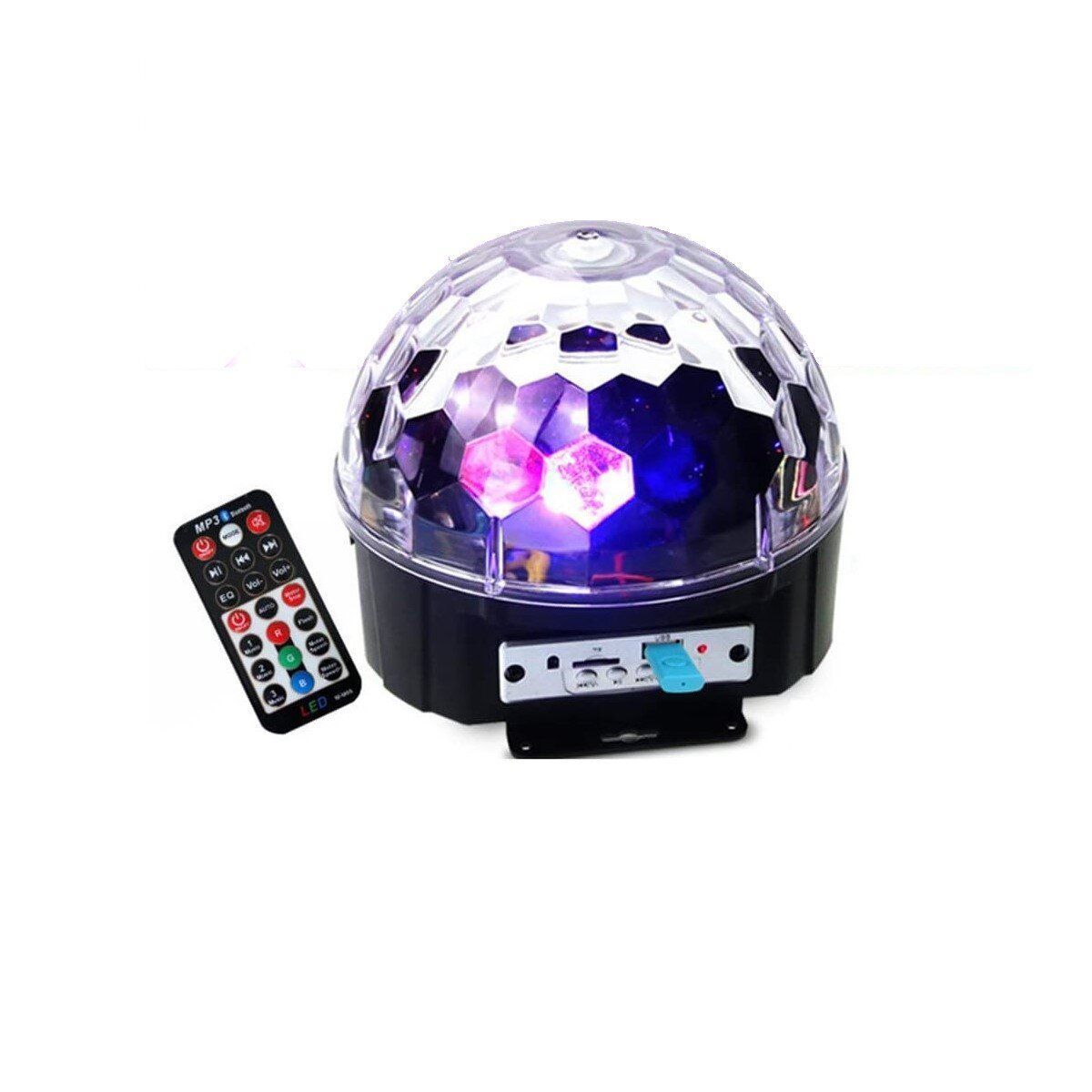 GENERICO - Parlante Musical Luces Psicodelicas Bluetooth  Magic Ball Led USB
