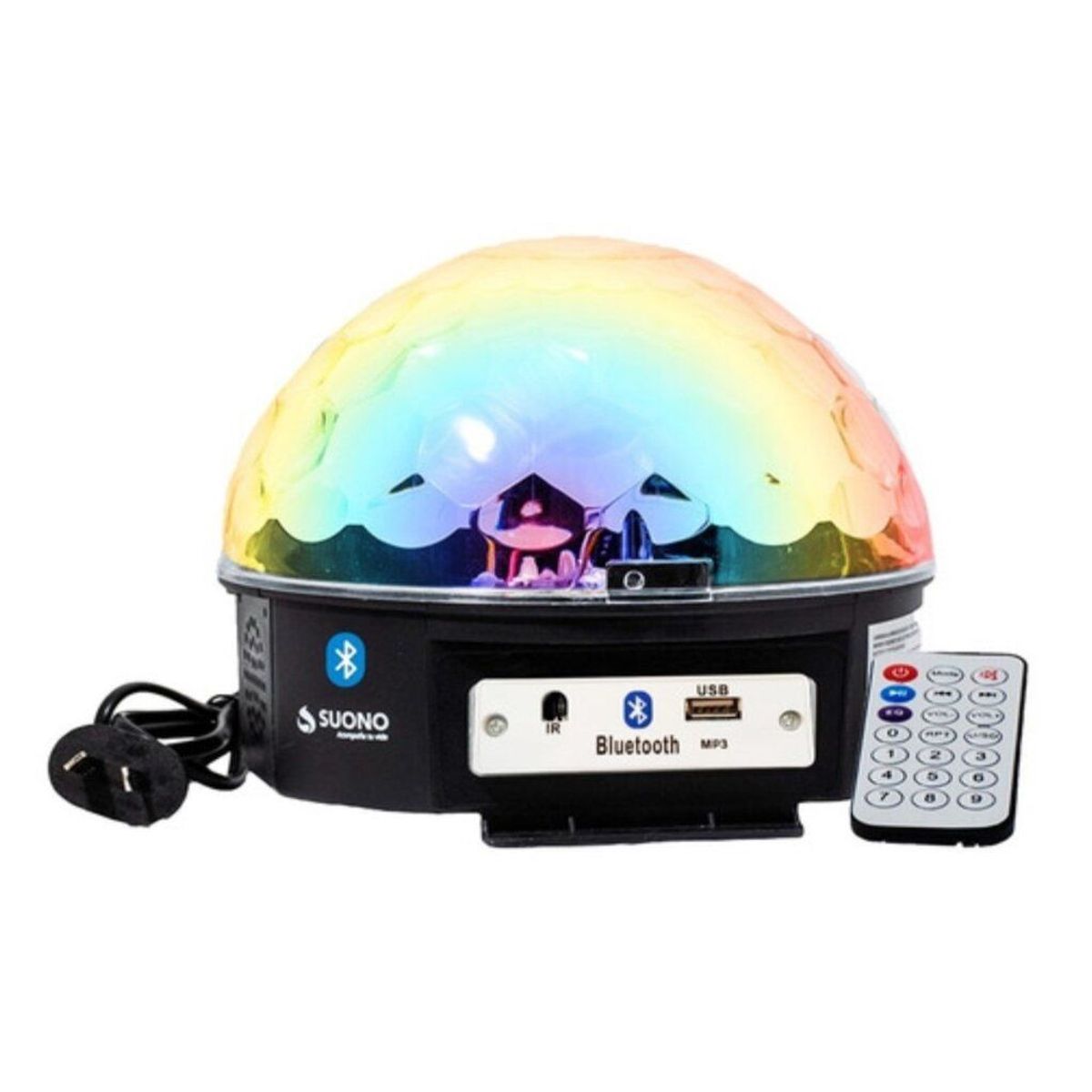 GENERICO - Parlante Musical Luces Psicodelicas Bluetooth  Magic Ball Led USB
