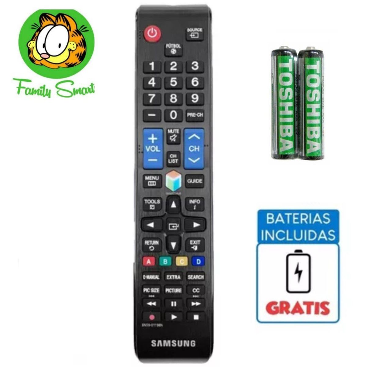 UNIVERSAL - CONTROL REMOTO SAMSUNG SMART TV MODO FUTBOL