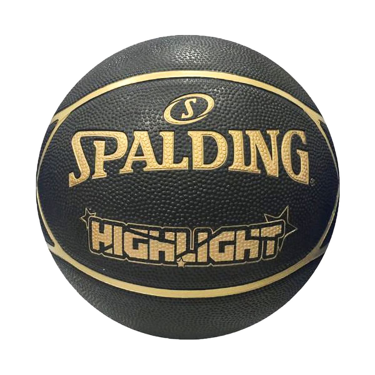 SPALDING - PELOTA PARA BASKET SPALDING HIGHLIGHT GOMA BLACK GOLD - 7